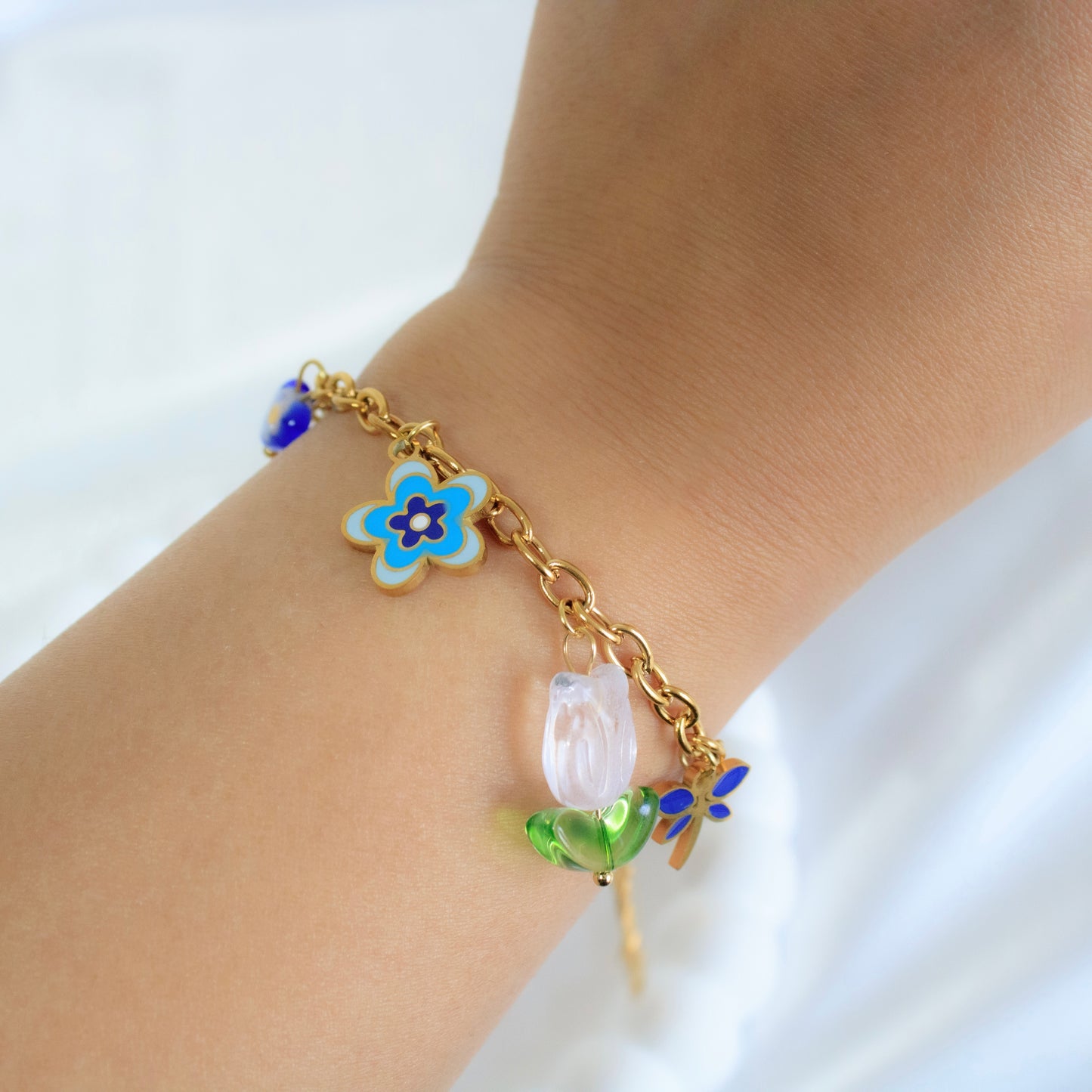Whimsical Garden Charm Bracelet