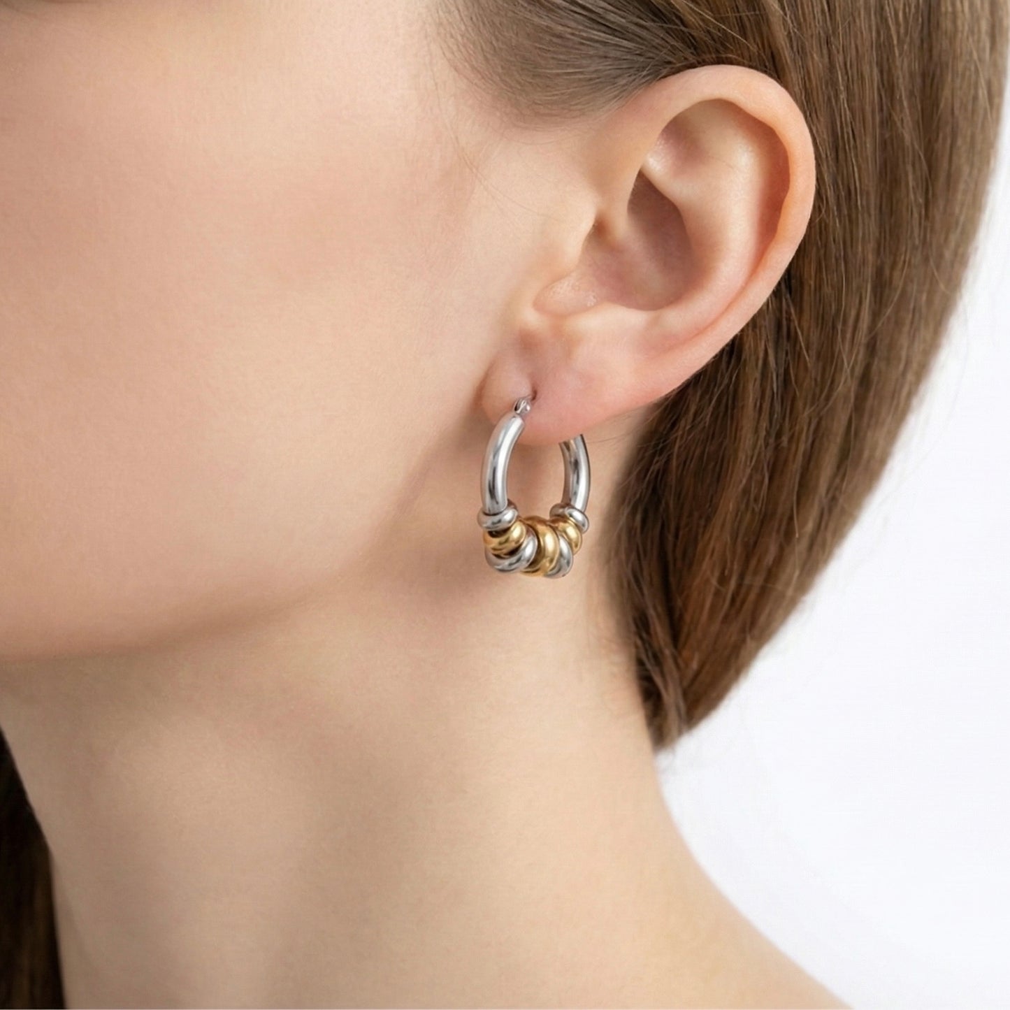 Aura Dual-Tone Hoops