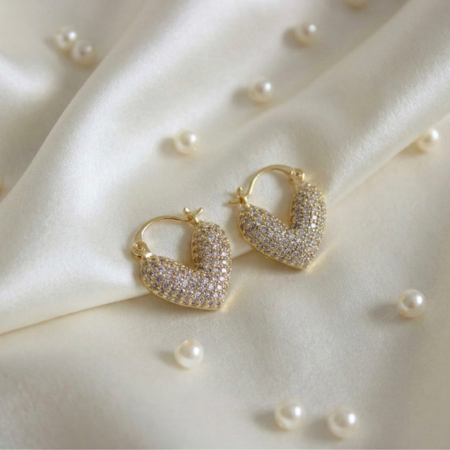 Cupid Chunky Heart Earrings