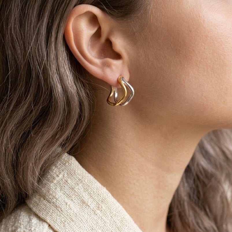 Twin Flame Hoops