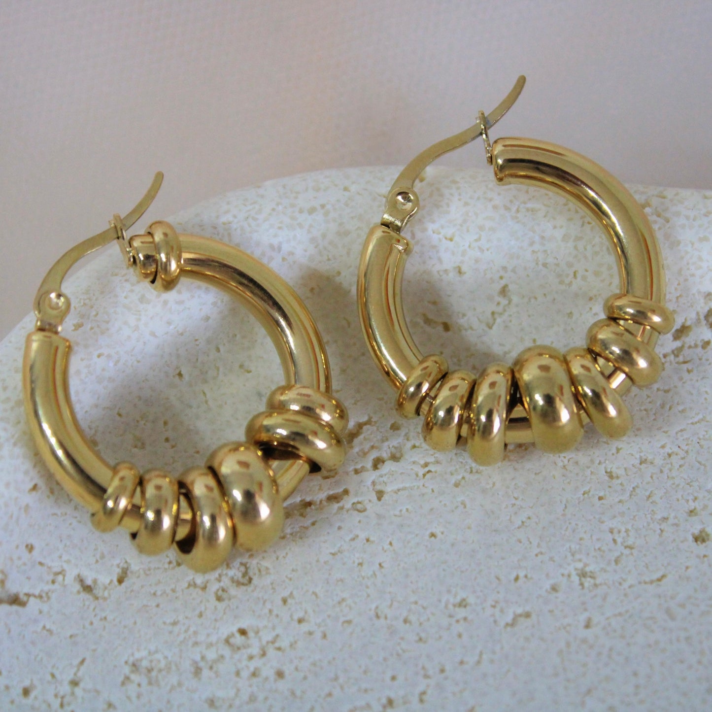 Aura Gold Hoops