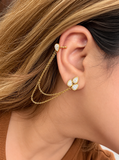 Petal Drape Ear Cuff