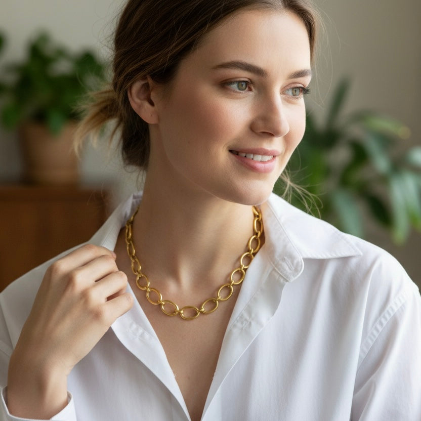 Elara Toggle Link Necklace