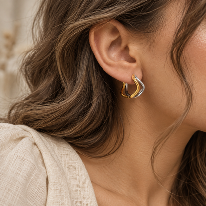 Twin Flame Hoops