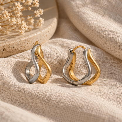 Twin Flame Hoops