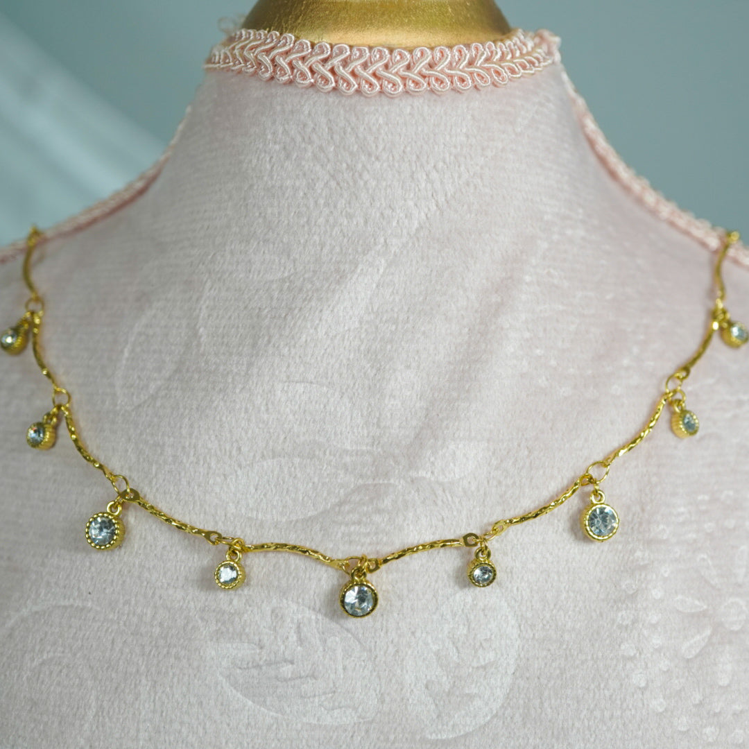 Golden Radiance Charms Necklace