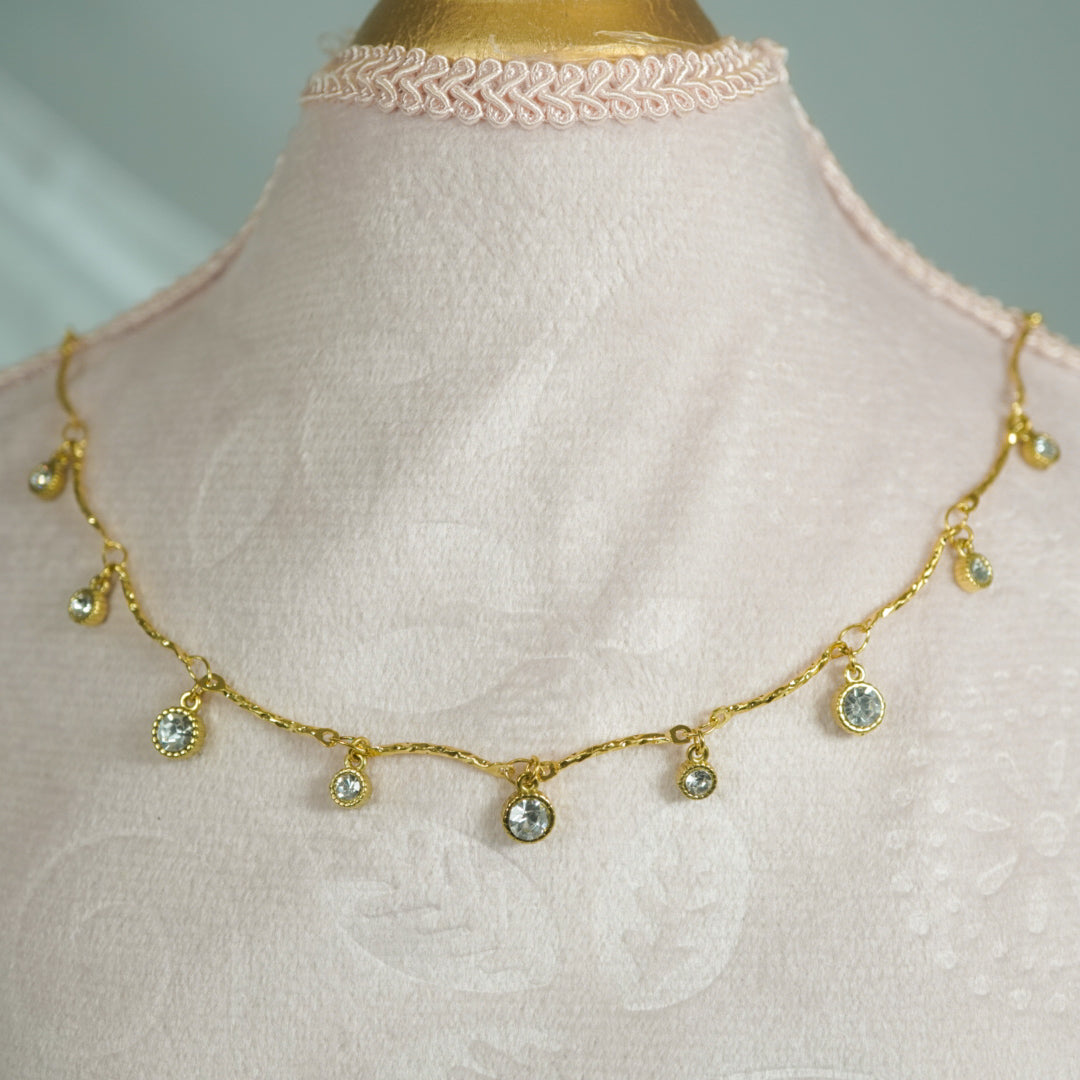 Golden Radiance Charms Necklace