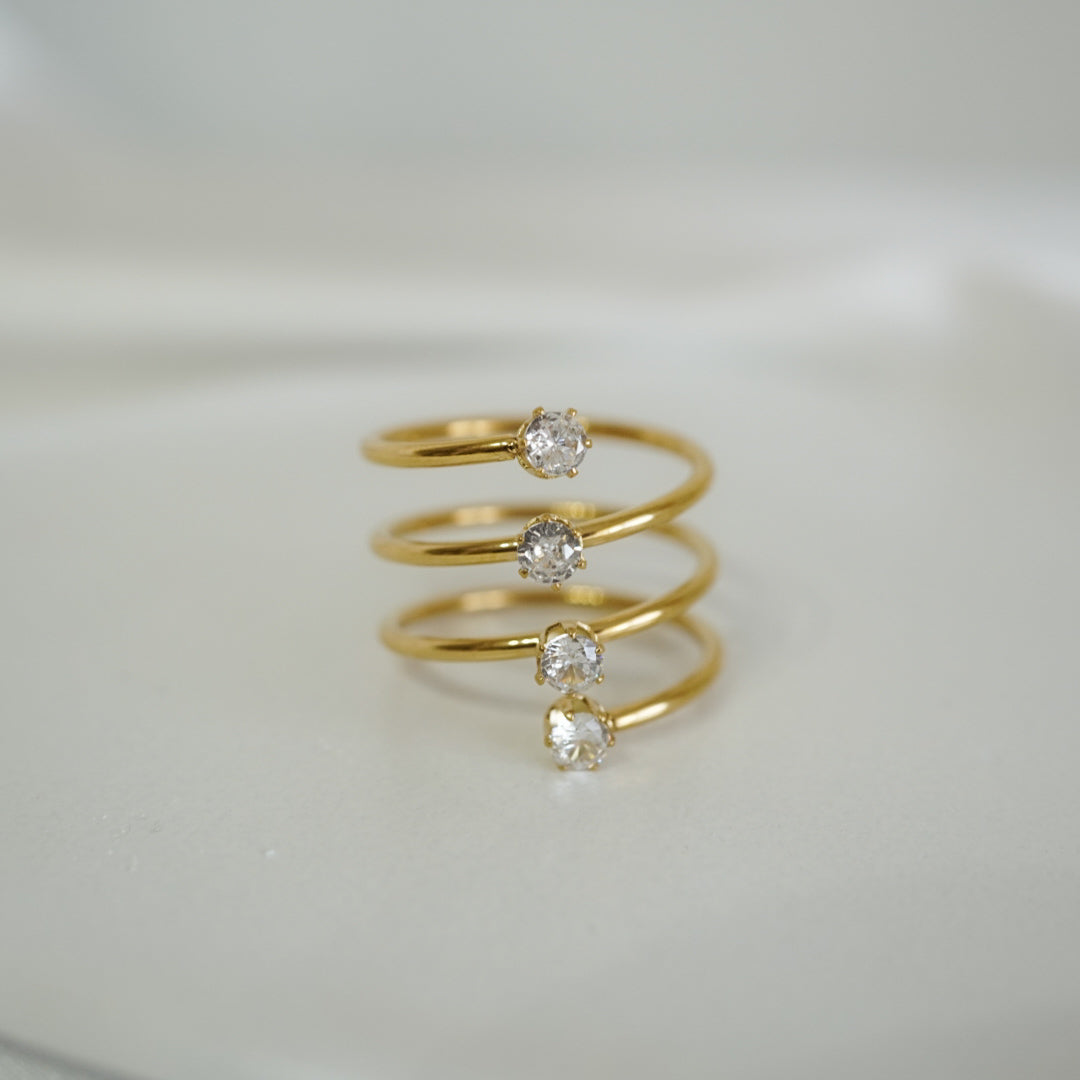 Luna Spiral Ring