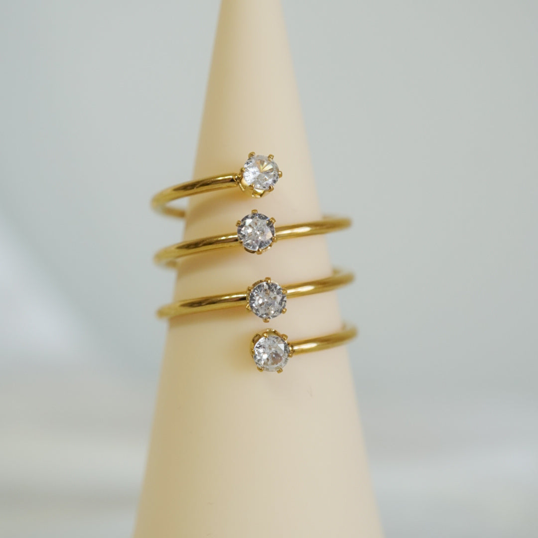 Luna Spiral Ring