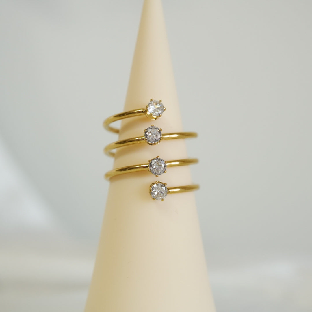 Luna Spiral Ring