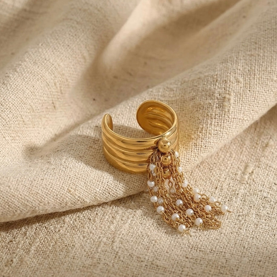 Dewdrop Cascade Ring
