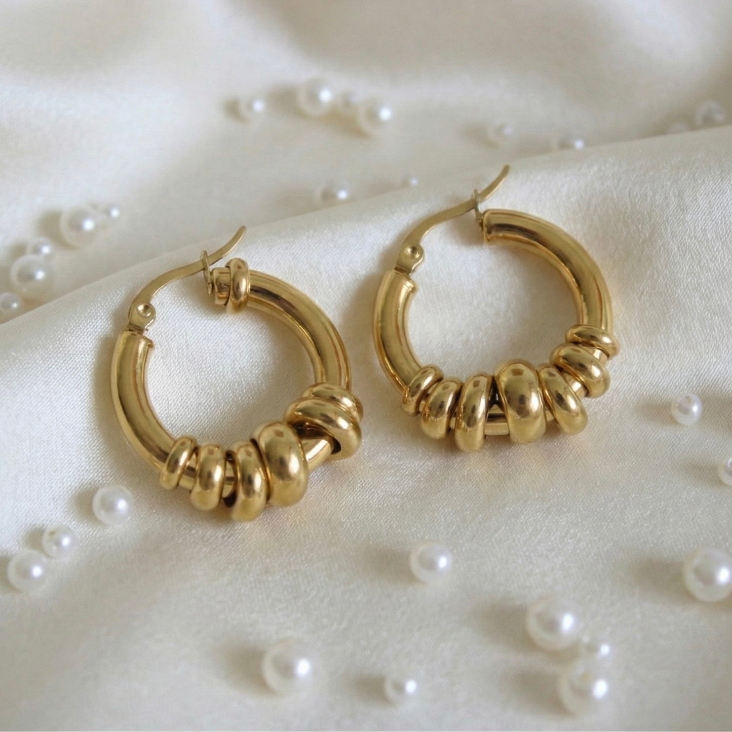 Aura Gold Hoops