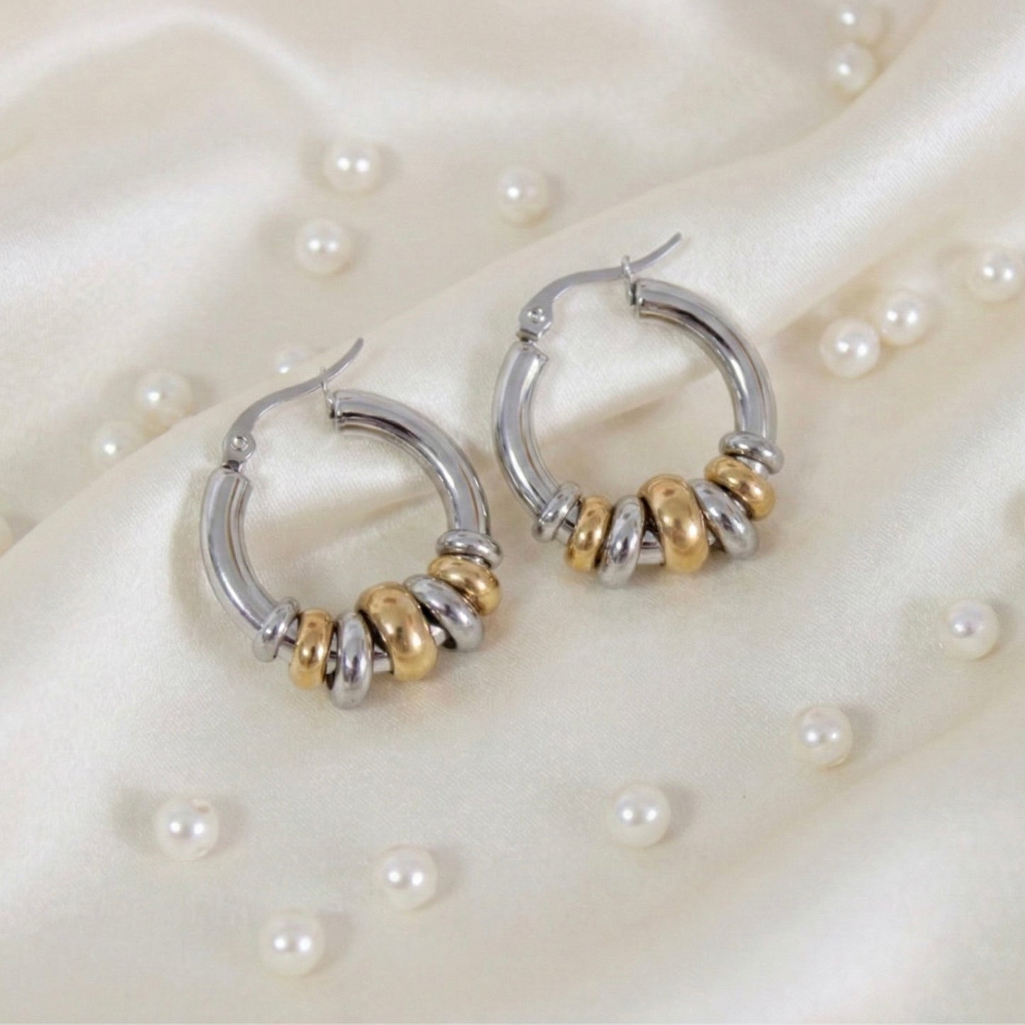 Aura Dual-Tone Hoops