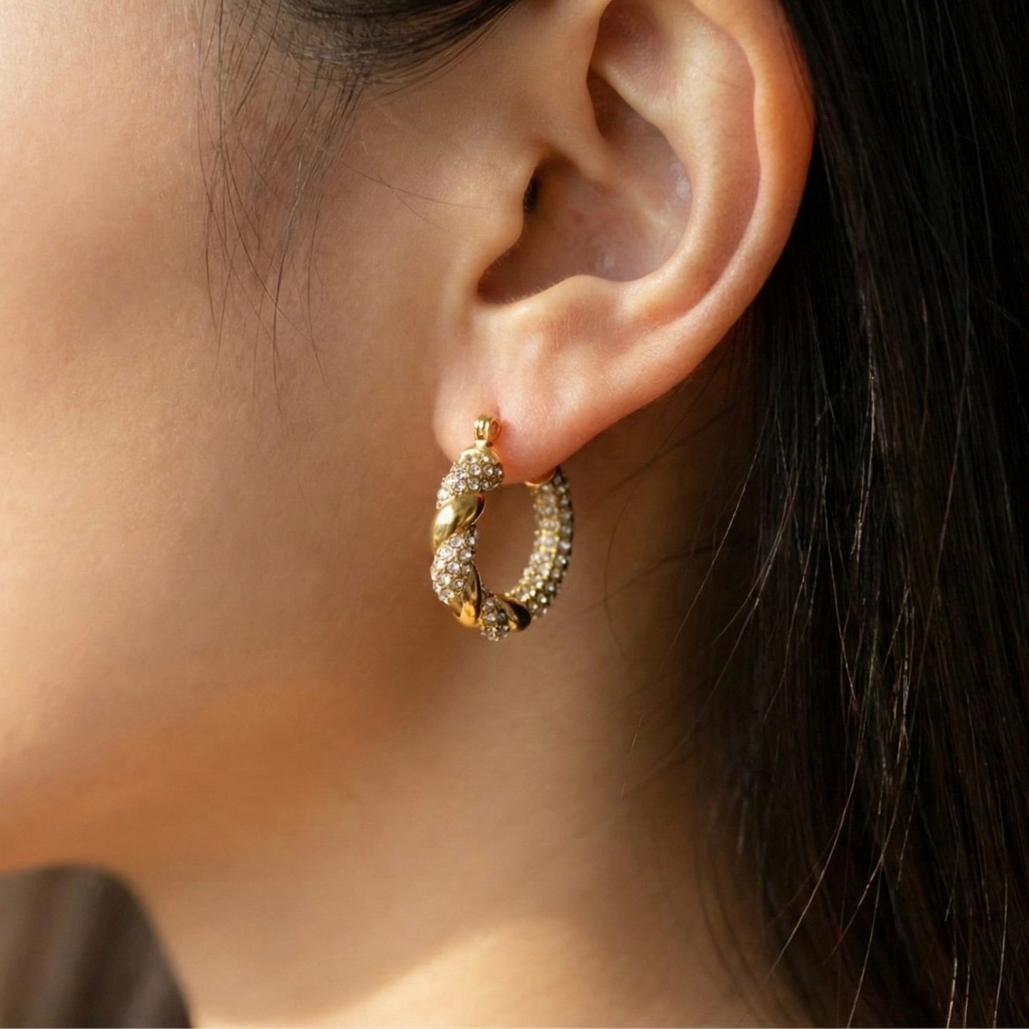 Celestial Pavé Hoops