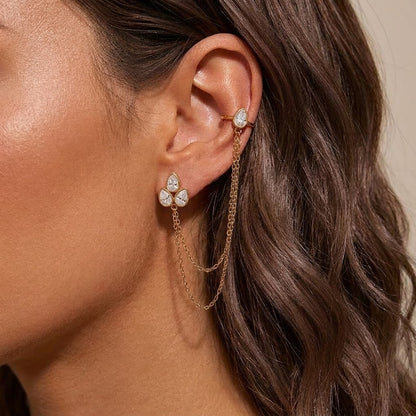 Petal Drape Ear Cuff