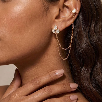 Petal Drape Ear Cuff