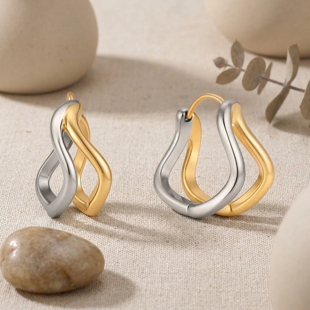 Twin Flame Hoops