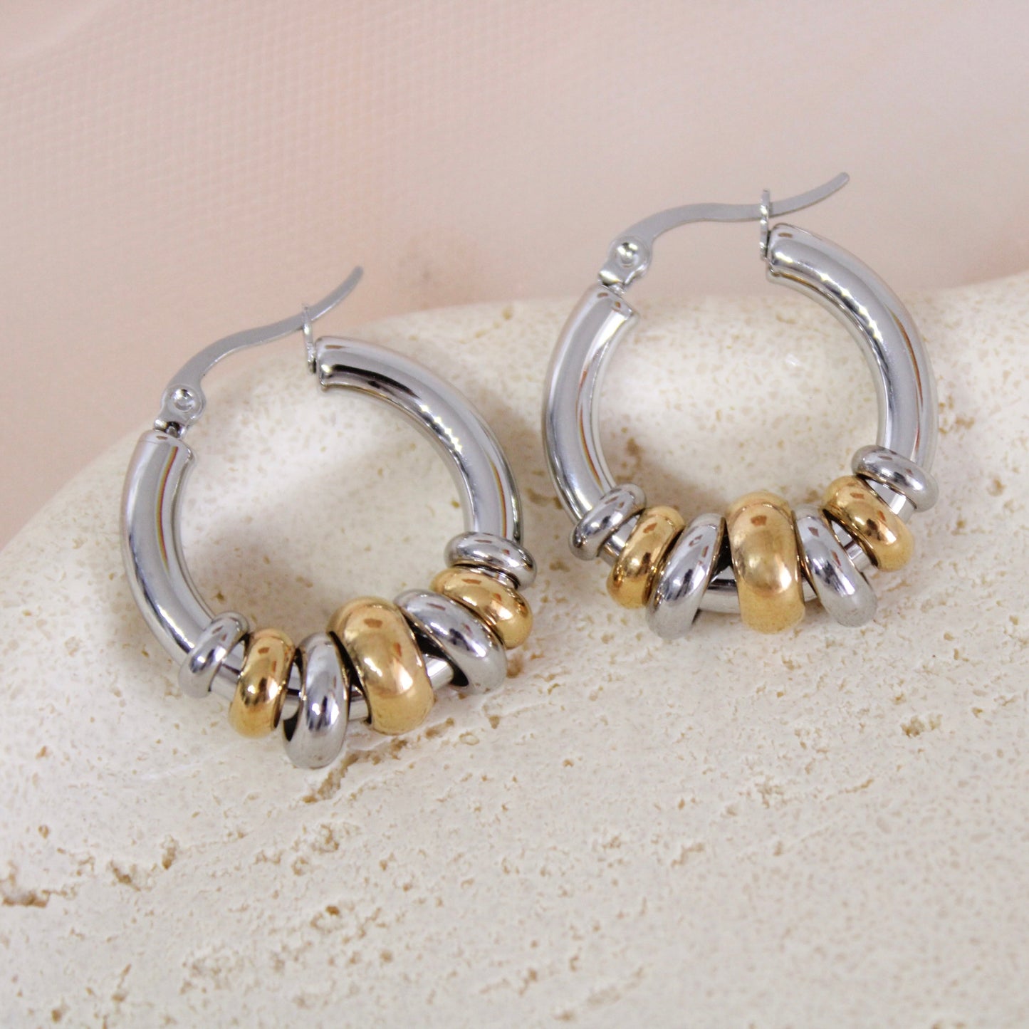 Aura Dual-Tone Hoops