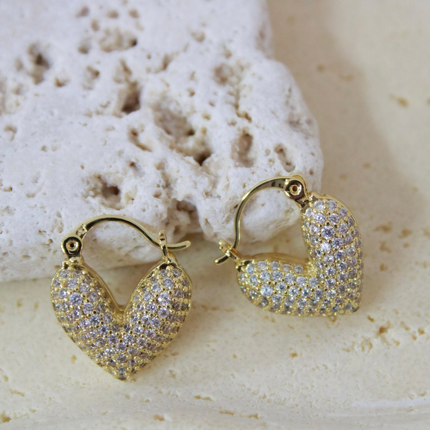 Cupid Chunky Heart Earrings