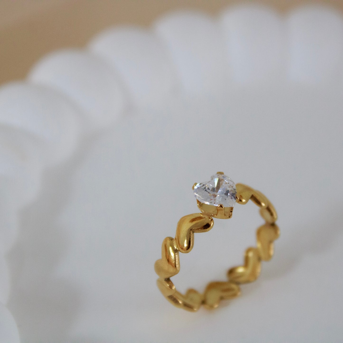 Sweetheart Solitaire Ring