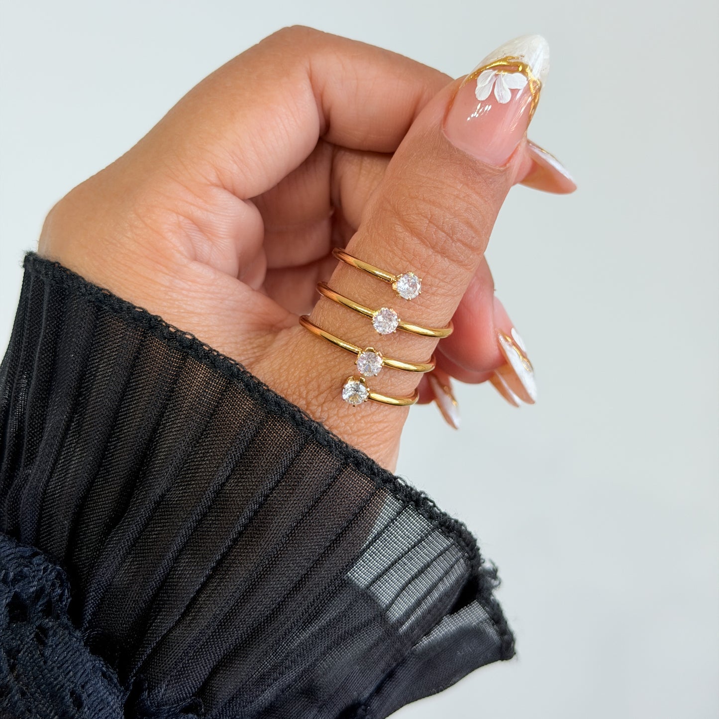 Luna Spiral Ring