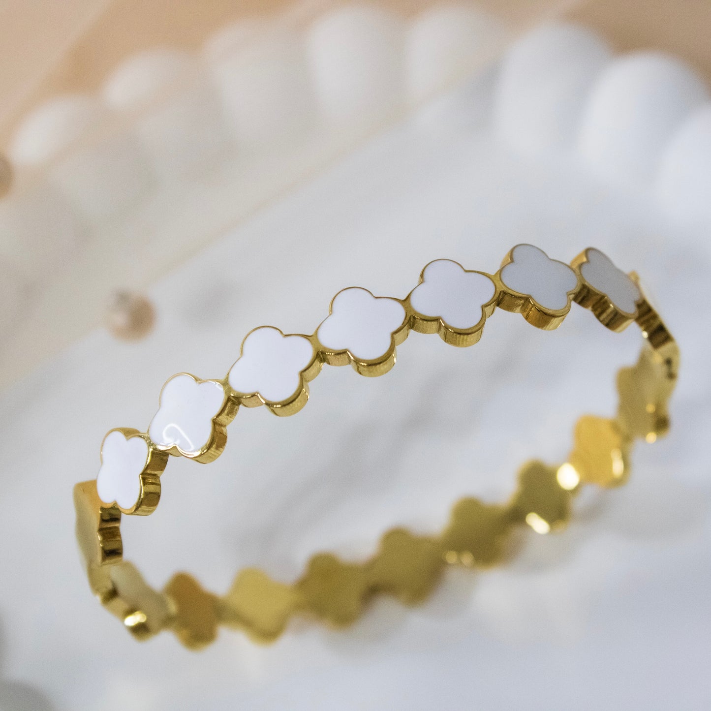Ivory Floret Bangle