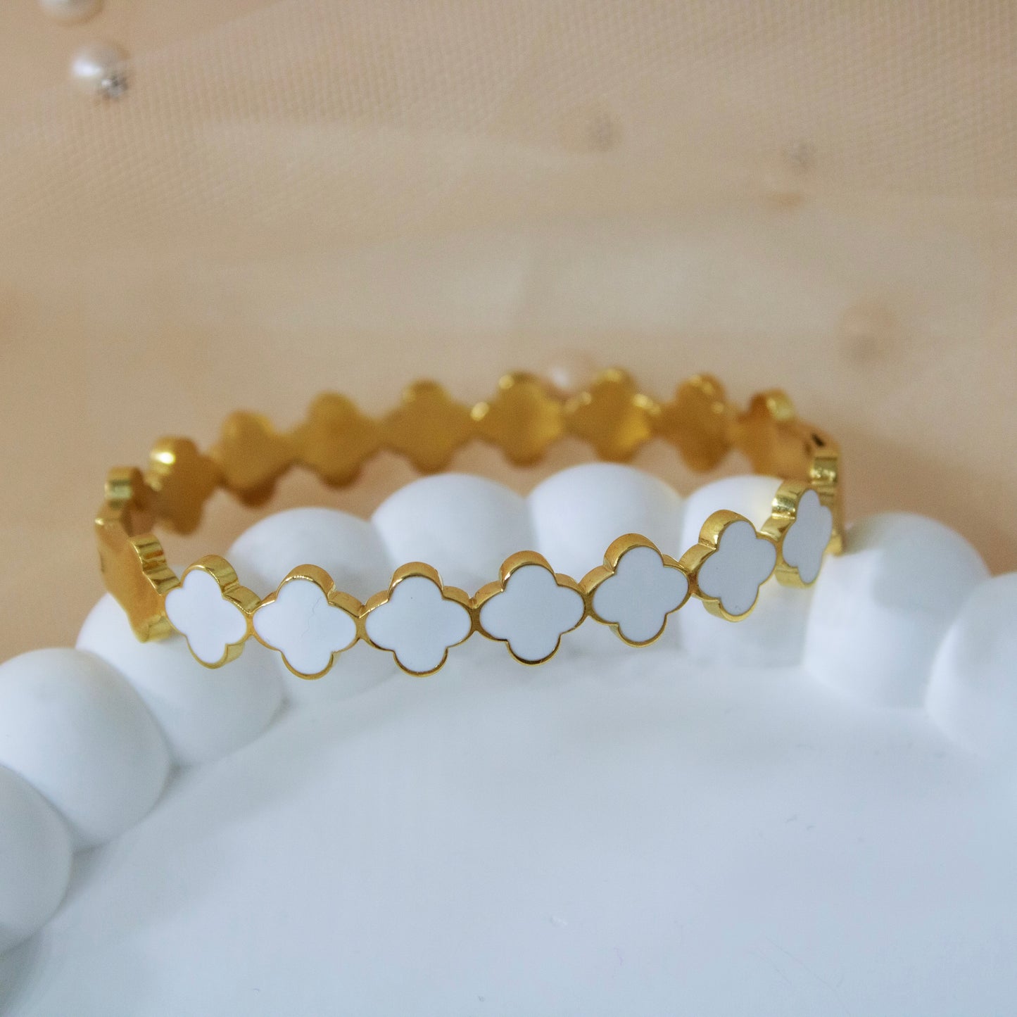 Ivory Floret Bangle