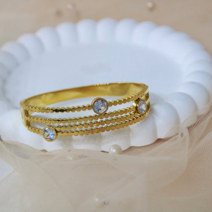 Golden Pebble Cuff