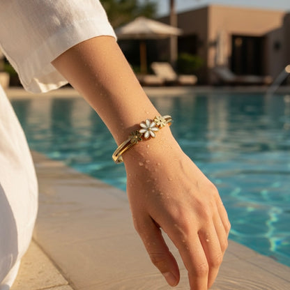 Lumina Daisy Pavé Bangle