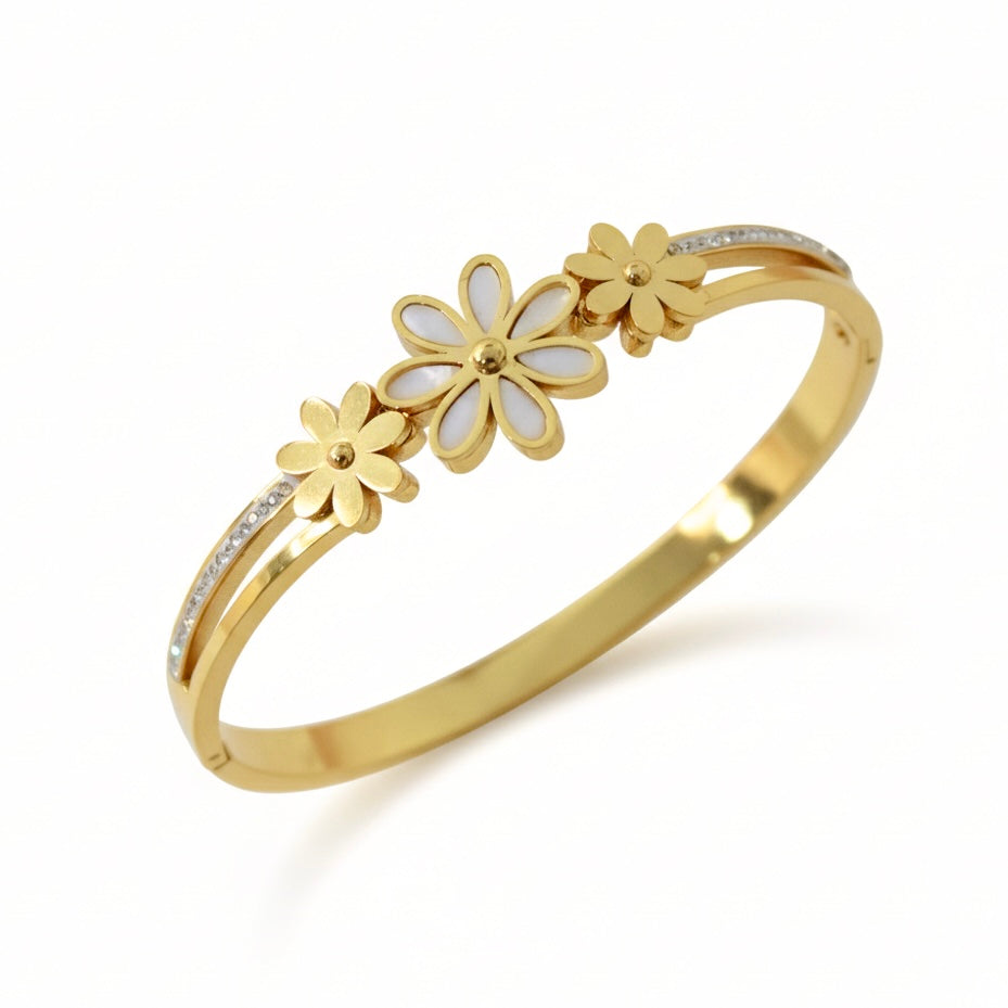 Lumina Daisy Pavé Bangle