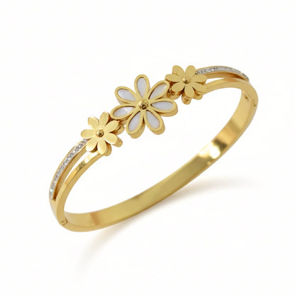 Lumina Daisy Pavé Bangle