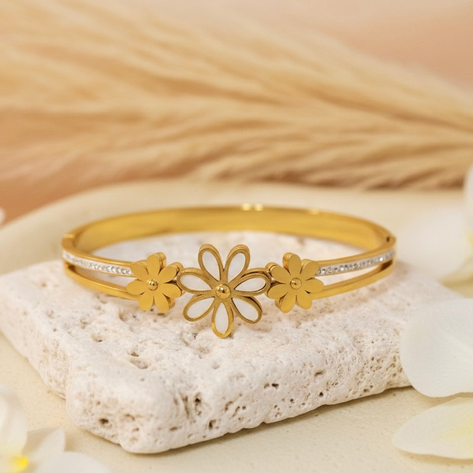 Lumina Daisy Pavé Bangle