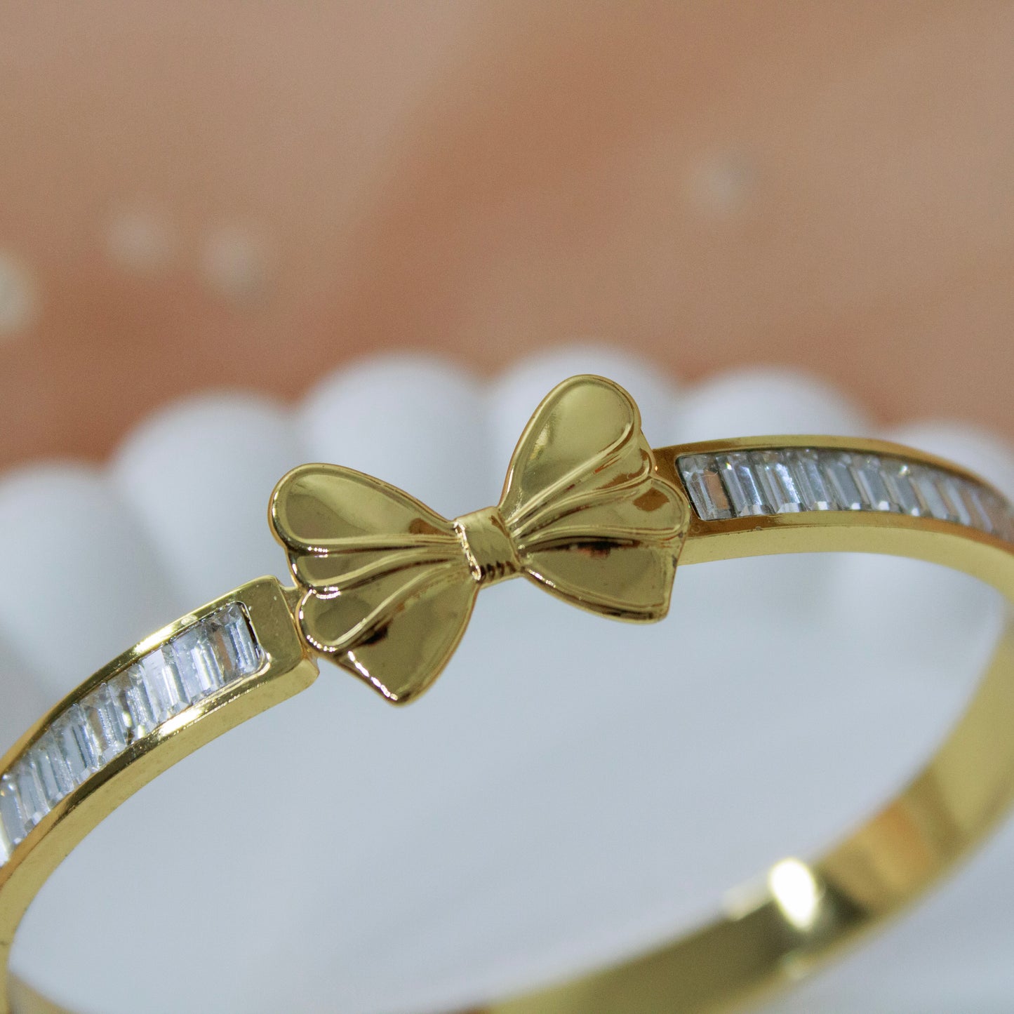 Aurelia Ribbon Baguette Bangle