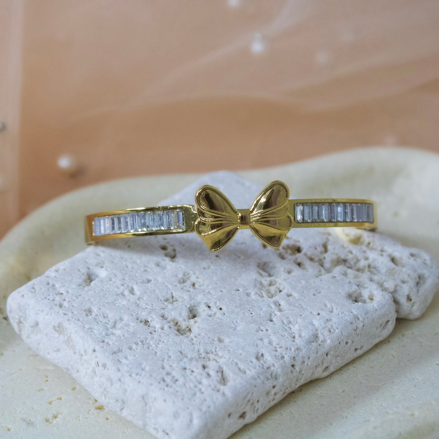Aurelia Ribbon Baguette Bangle