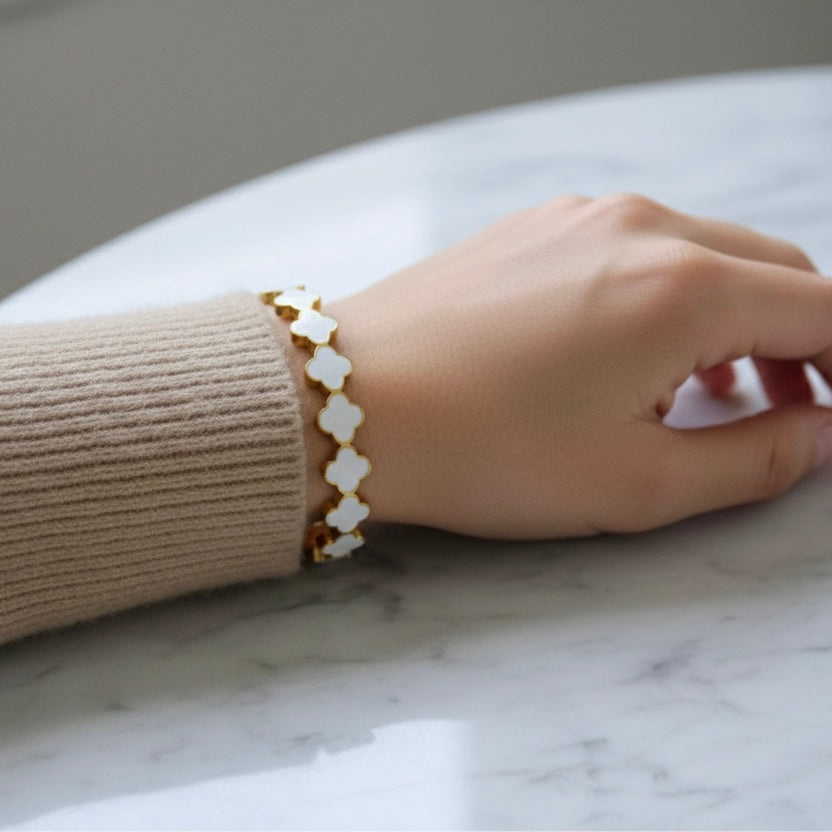 Ivory Floret Bangle