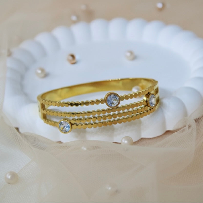 Golden Pebble Cuff
