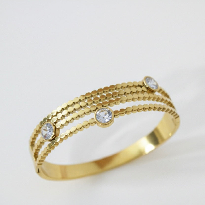 Golden Pebble Cuff