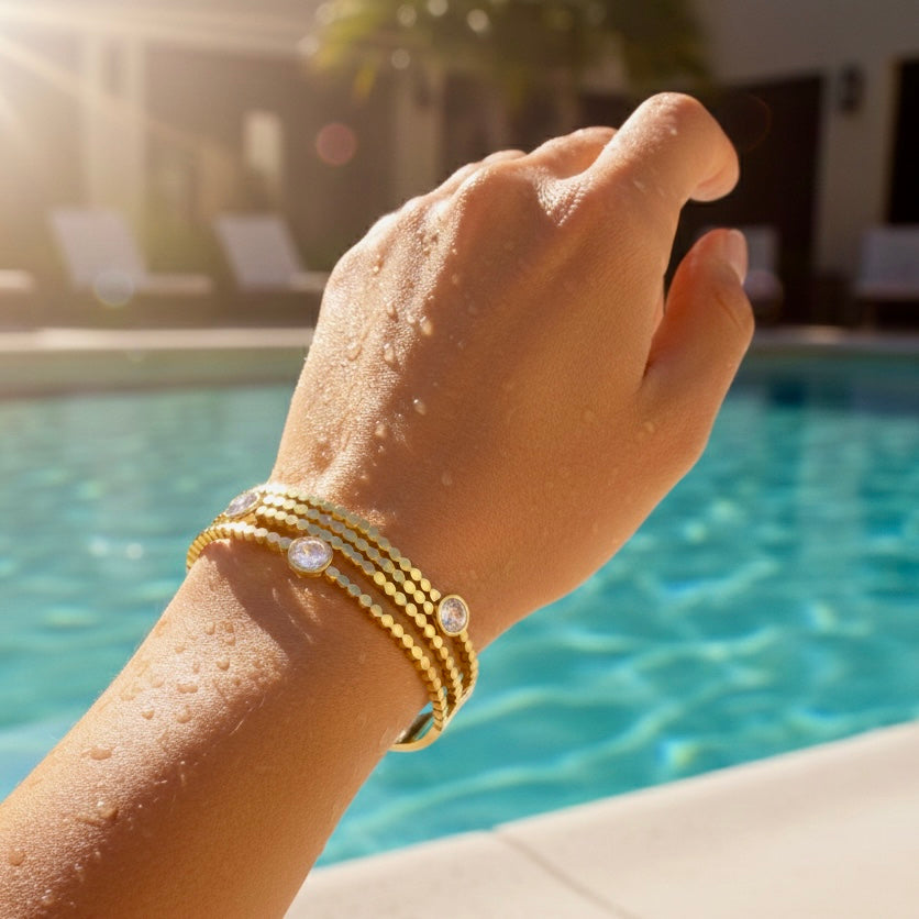 Golden Pebble Cuff
