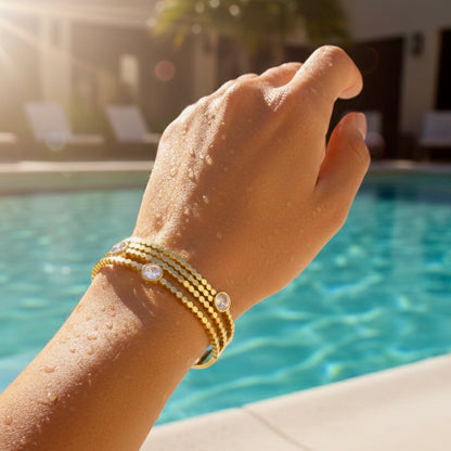 Golden Pebble Cuff