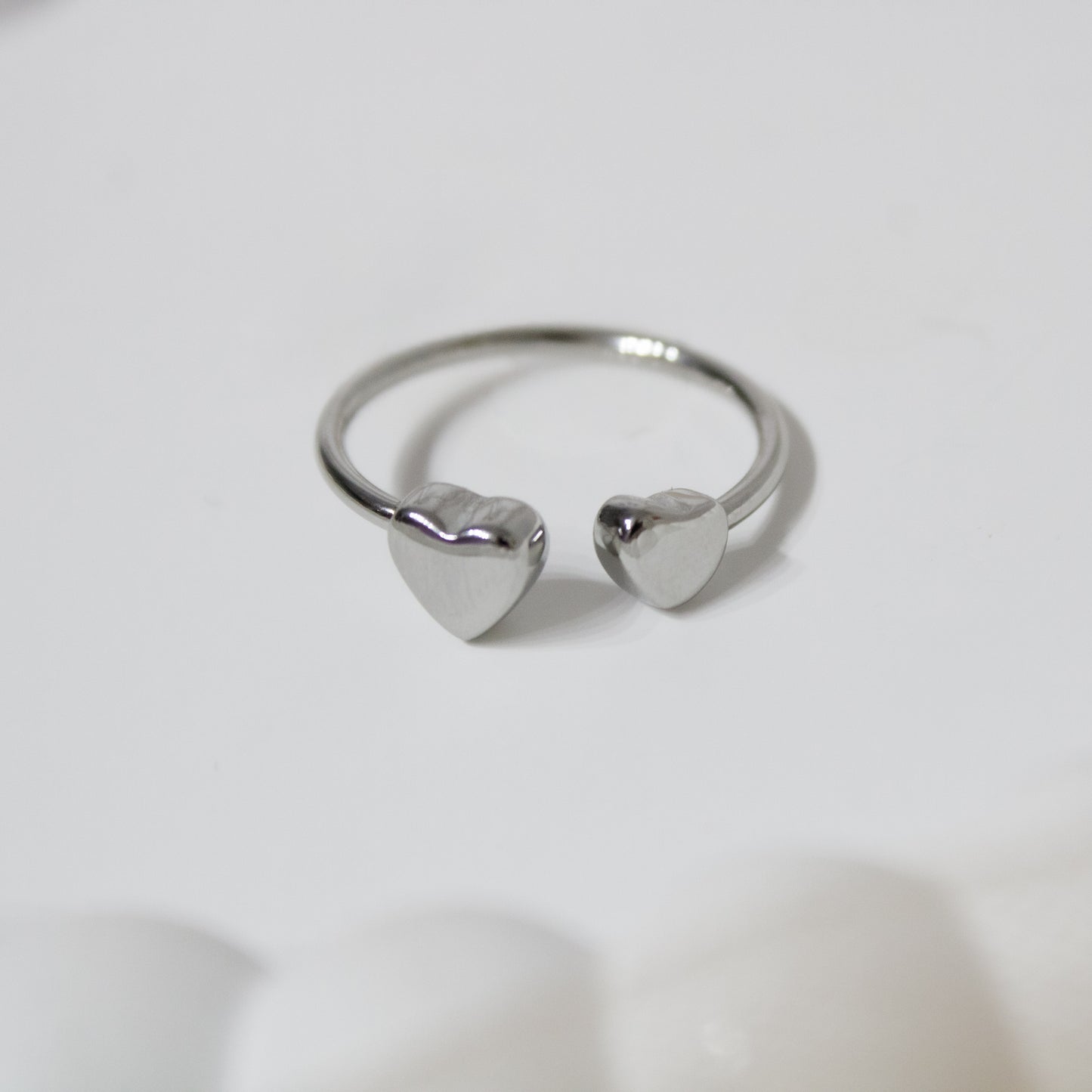 Amare Dual-Heart Open Ring