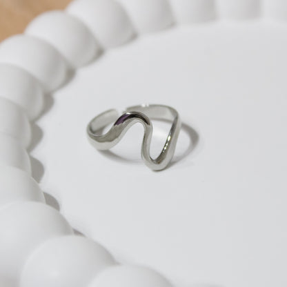 Wave Silver Ring