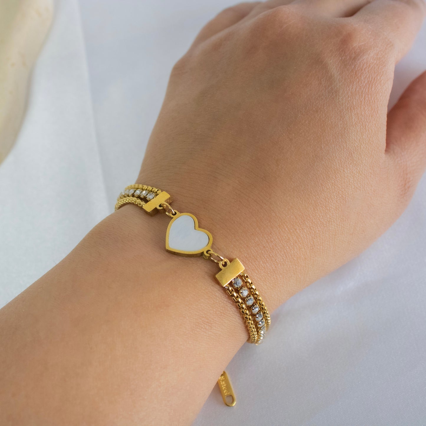 Pearl Heart Bracelet