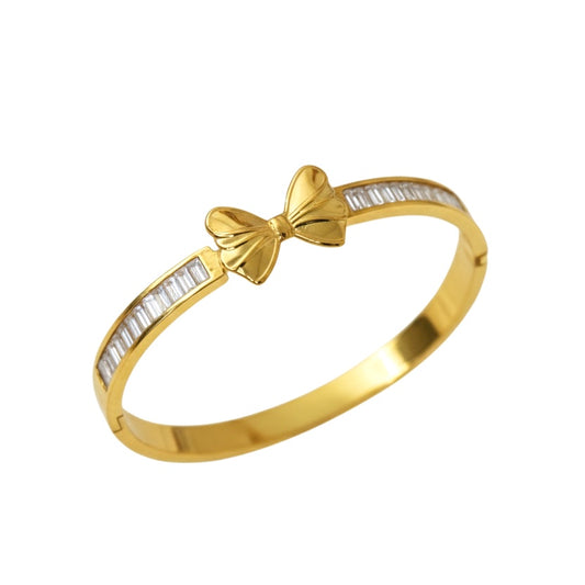 Aurelia Ribbon Baguette Bangle