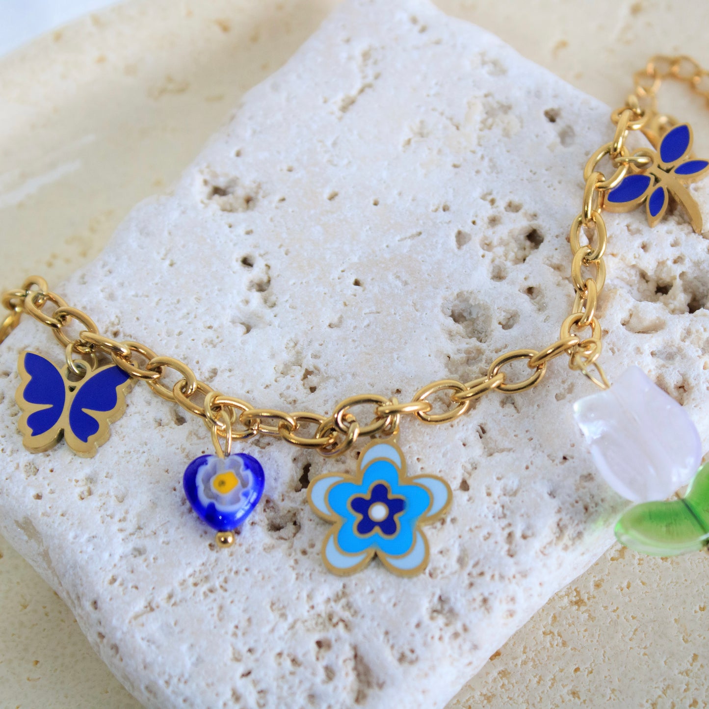 Whimsical Garden Charm Bracelet
