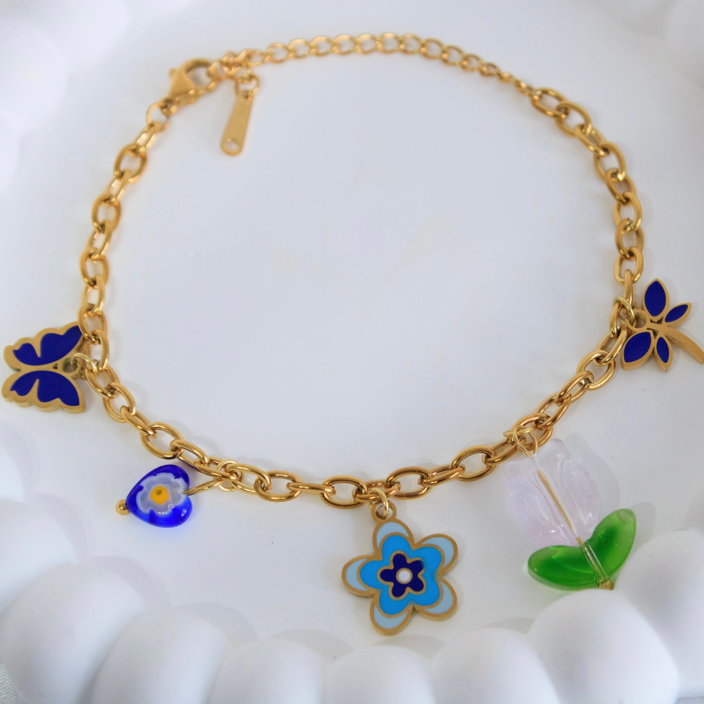 Whimsical Garden Charm Bracelet