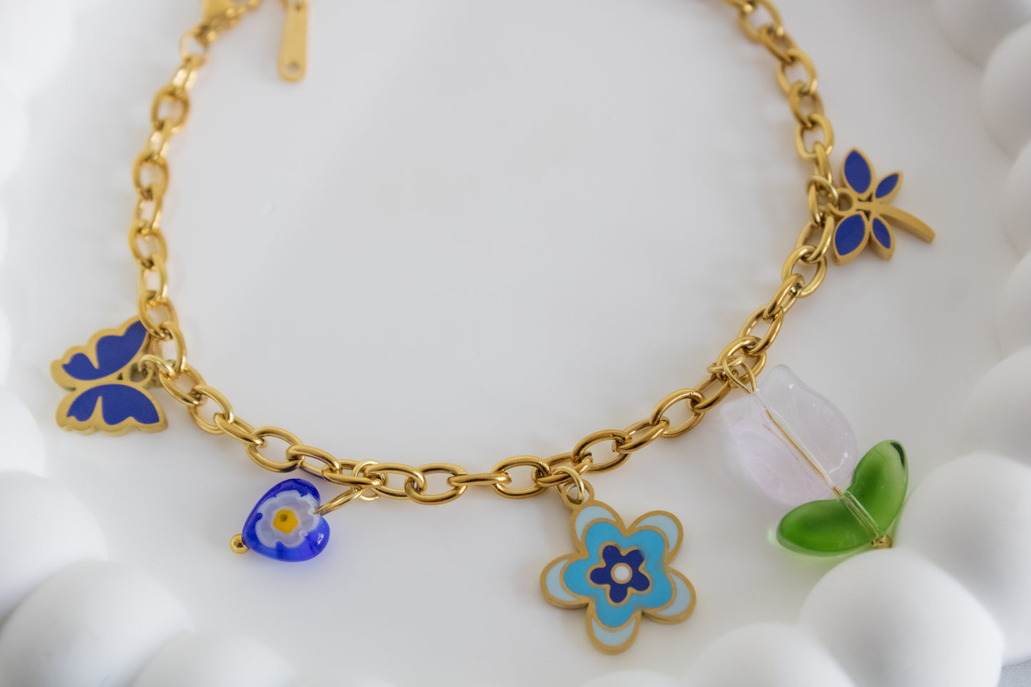 Whimsical Garden Charm Bracelet