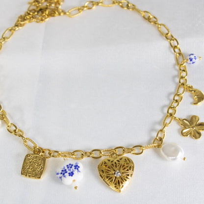 Vintage Heirloom Charm Necklace