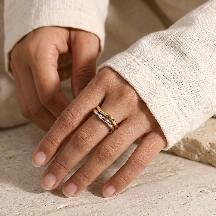Duo Wave Ring