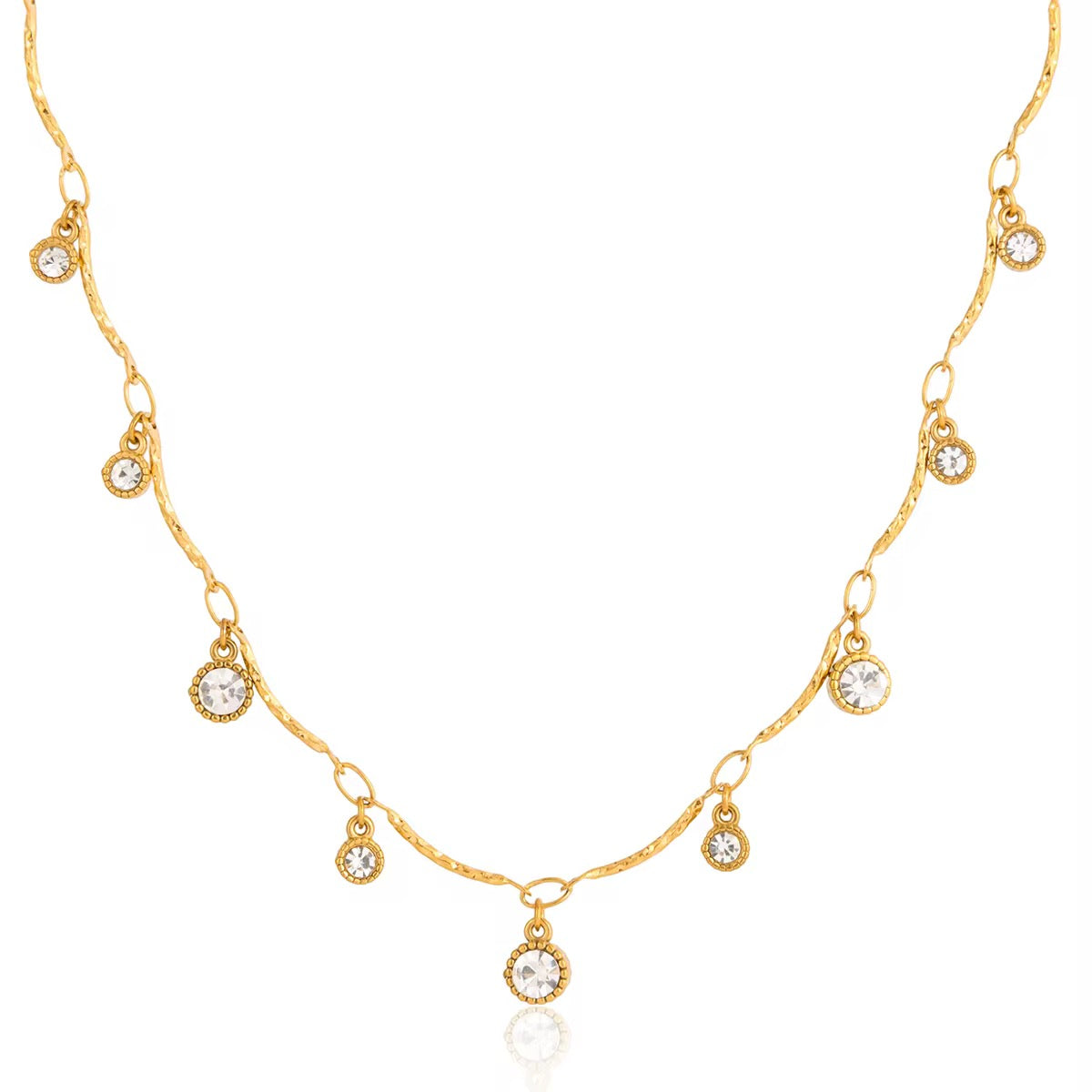 Golden Radiance Charms Necklace
