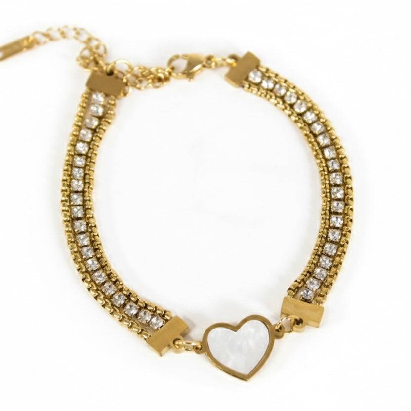 Pearl Heart Bracelet